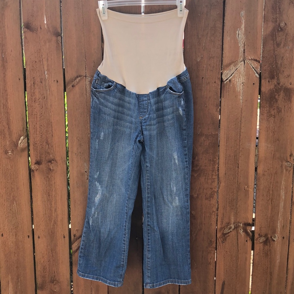 American Star Distressed Maternity Jeans | Women's Size 4